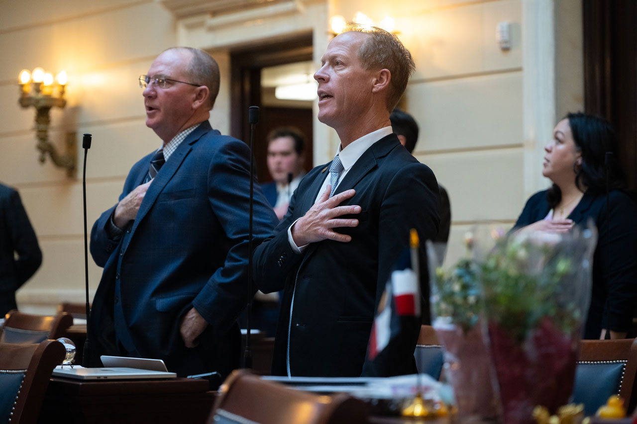 Keith saying the pledge
